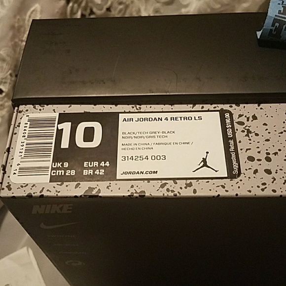 Air Jordan 4 Retro LS 'Oreo' 2015, New, Dead stock - Picture 6 of 7